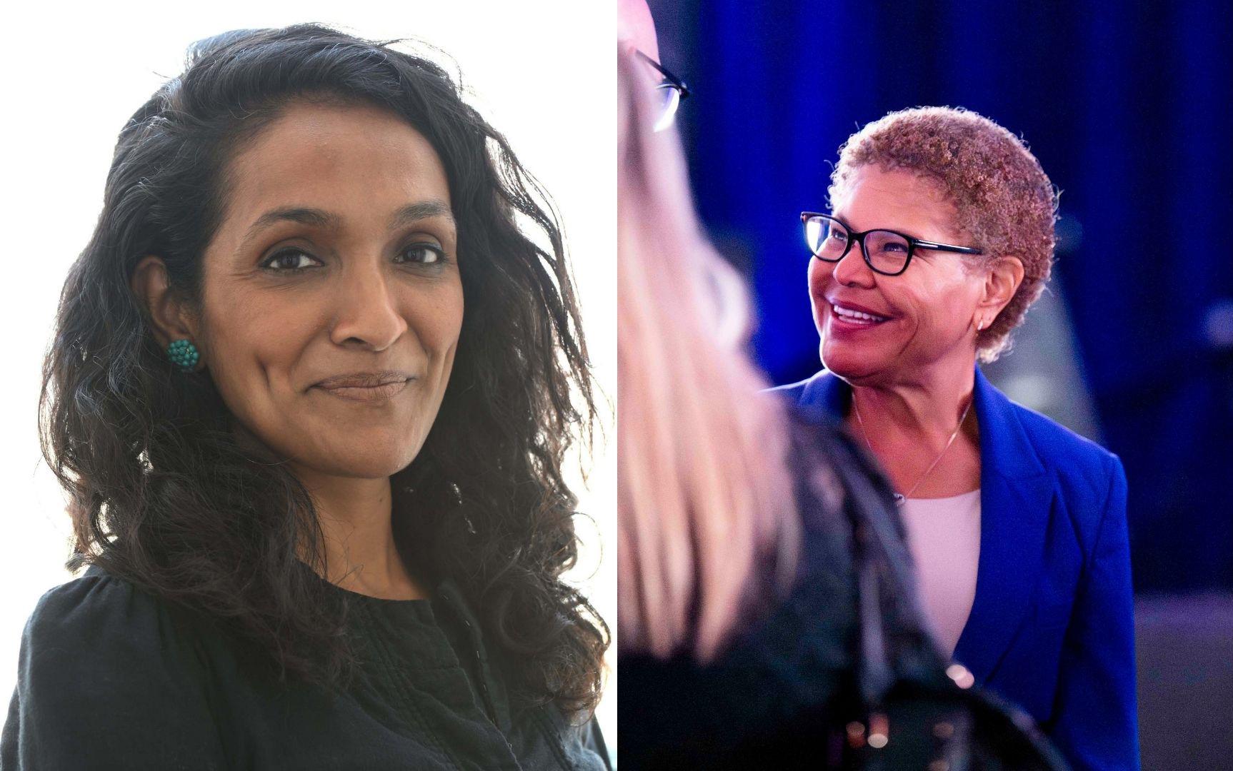 LA mayor candidates Karen Bass, Nithya Raman advance to general election
